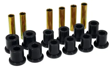 Final Sale Prothane 73-77 Ford F250 4wd Front Spring & Shackle Bushings - Black - 6-1010-BL