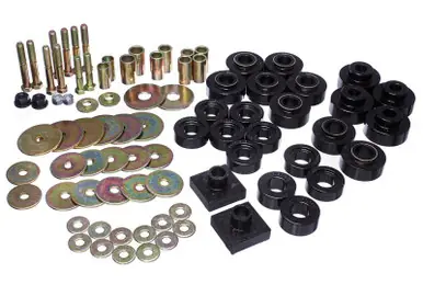 New Arrival Energy Suspension 68-72 Oldsmobile Cutlass Black Body Mount Set - 3.4161G