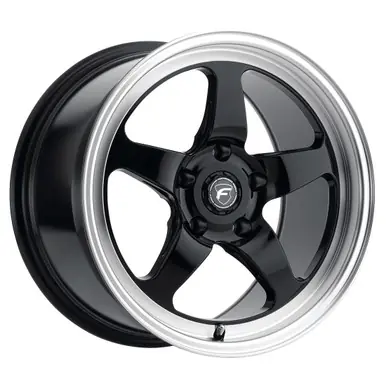 Bargain Forgestar D5 17x5.0 / 5x114.3 BP / ET-21 / 2.125in BS Gloss Black Wheel - F0917C067N21