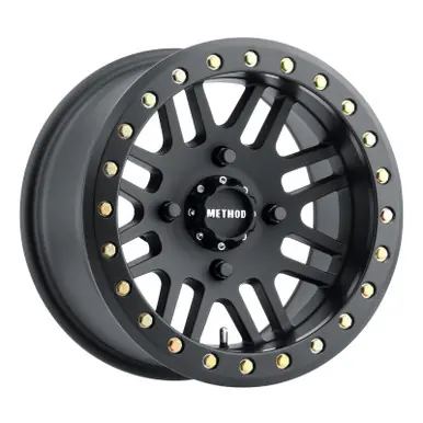 Don’t Miss Out Method MR406 UTV Beadlock 15x8 / 4+4/0mm Offset / 4x136 / 106mm CB Matte Black Wheel - MR40658047544B