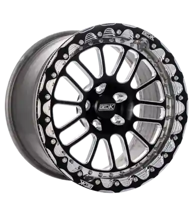 Belak 15x11 GTR Rear Wheel (OEM Small Brake Kit Req) / 5x114.3 BP / Series 2 Wheel- Single Beadlock - 15115114S2GTR-SBL Money Back Guarantee