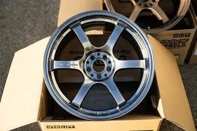 Gram Lights 57DR 18x9.5 +38 5-120 Grace Silver Wheel - Money Back Guarantee