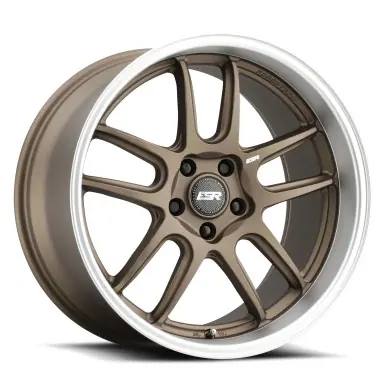 ESR Wheels APEX AP8 18x8.5 / 5x114.3 BP +30 MATTE BRONZE MACHINE LIP Reduced Price