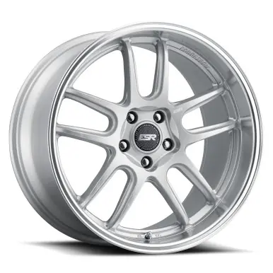 ESR Wheels APEX AP8 19x9.5 / 5x114.3 BP +22 HYPER SILVER MACHINE LIP Original
