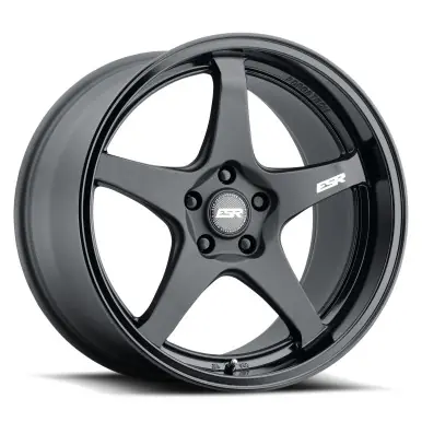 ESR Wheels APEX AP5 19x9.5 / 5x114.3 BP +22 MATTE BLACK GLOSS BLACK LIP Special Offer