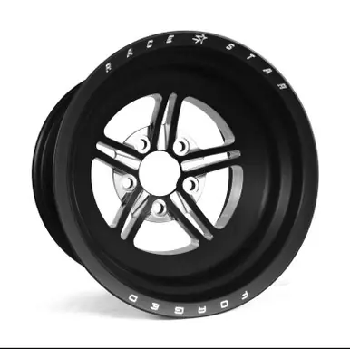 Race Star 63 Pro Forged 15x10 NBL Sportsman 5x5.00 BC / 2.00in. BS Wheel - Black Anodized/Machined - 63-510502001B Place Order