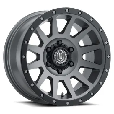 Warranty Included ICON Compression 18x9 5x150 25mm Offset 6in BS Titanium Wheel - 2018905560TT