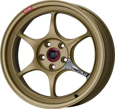 Fresh Stock Enkei PF06 18x9in 5x100 BP 42mm Offset 75mm Bore Gold Wheel - 545-890-8042GG