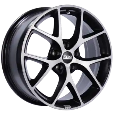 Factory Price BBS SR 18x8 5x120 ET44 Satin Black Diamond Cut Face Wheel -82mm PFS/Clip Required - SR035VGPK