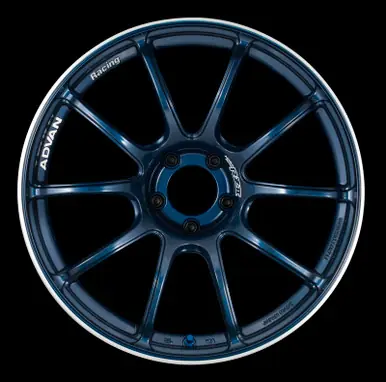 Advan RZII 18x9.0 +35 5-114.3 Racing Indigo Blue Wheel - YAZ8I35EE Instant Buy