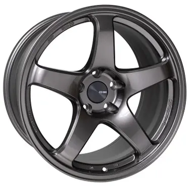 Best Choice Enkei PF05 18x10.5 5x114.3 15mm Offset 75mm Bore Dark Silver Wheel - 527-8105-6515DS