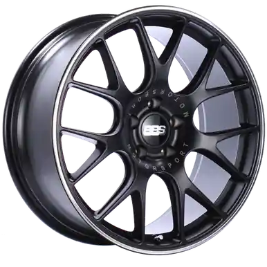 BBS CH-R 20x9.5 5x114.3 ET40 CB66 Satin Black Polished Rim Protector Wheel - CH124BPO Special Discount