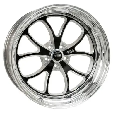 Weld S76 20x8 / 5x115mm BP / 5.3in. BS Black Wheel (High Pad) - Non-Beadlock - 76HB0080W53A Fast Shipping