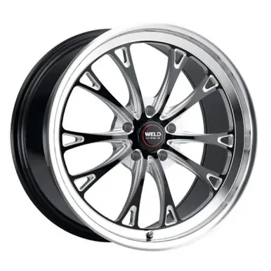 Weld S157 18X12 Belmont Drag 5X120.65 ET55 BS8.7 Gloss Black MIL Dia 78.1 - S15782063P55 Instant Buy