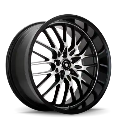 Seasonal Sale Konig Lace 17x8 5x112 ET35 Black/Machine Spoke - LA78512355