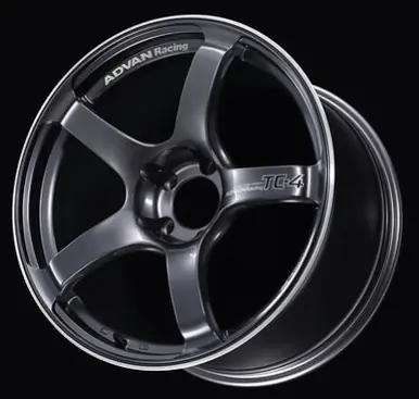 Top Pick Advan TC4 17x7.0 +47 4-100 Racing Gunmetallic & Ring Wheel - YAD7E47AGMR
