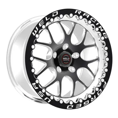Free Shipping Weld S77 17x9.5 RT-S HD 6x5.5 BP / 6.2in. BS Black Wheel 3.540 ID (Low Pad) - Single Beadlock - 77LB7095E62F
