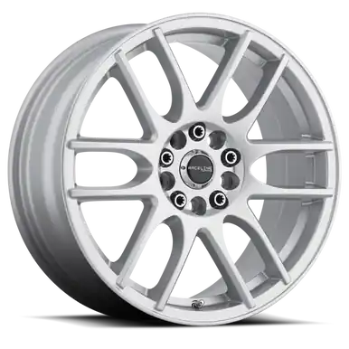 Direct From Factory Raceline 141S Mystique 18x7.5in / 5x114.3/5x127 BP / 42mm Offset / 72.62mm Bore - Gloss Silver Wheel - 141S-87596+42