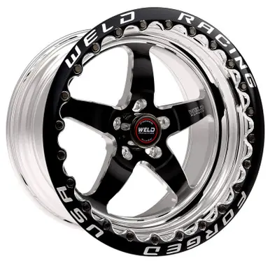 Trending Weld S71 17x10.5 / 5x115mm BP / 6.7in. BS Black Wheel (High Pad) - Black Single Beadlock MT - 71HB7105W67F