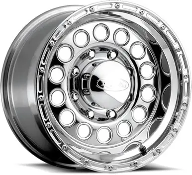 Seasonal Sale Raceline 887 Rock Crusher 15x8in / 5x139.7 BP / -32mm Offset / 107.95mm Bore - Polished Wheel - 887-58055