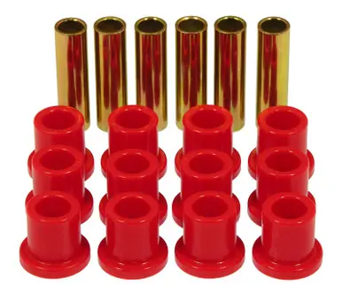 Best Price Prothane 57-72 Ford F100/F150 Rear Spring & Shackle Bushings - Red - 6-1001