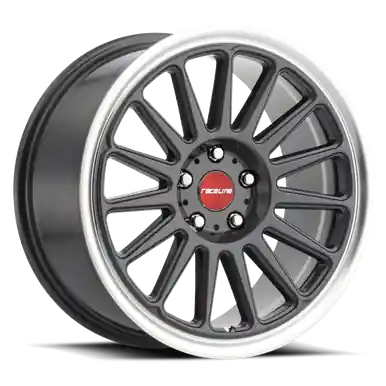 Top Pick Raceline 315G Grip 17x8in / 5x100 BP / 40mm Offset / 72.6mm Bore - Gunmetal & Machined Wheel - 315G-78016+40