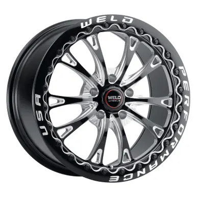 Big Sale Weld Belmont Beadlock 18x10.5 / 5x120.65 BP / ET65 BS8.25 Gloss Black MIL DIA 78.1 - S90880563P65