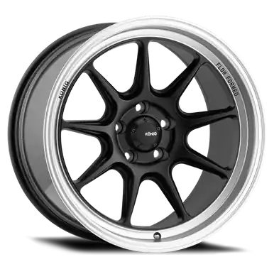 Special Discount Konig Countergram 18x10.5B 5x114.3 ET20 Matte Black / Matte Machined Lip - CT08514205