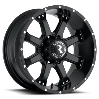 Raceline 991B Assault 18x9in / 8x170 BP / 0mm Offset / 125.2mm Bore - Satin Black Wheel - 991B-89081-00 Low Price