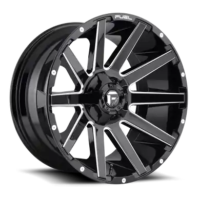 Fuel Off Road Model D615 CONTRA Gloss Black & Milled 22X10 Budget