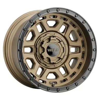 Handmade Weld Off-Road Crux 20x10in / 6x135 BP / ET +13 / 106.1mm Bore - Satin Bronze/Satin Black Ring Wheel - W12000098600