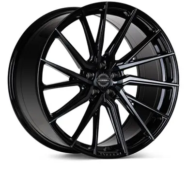 Top Rated Vossen HF-4T 22x10.5 / 5x112 / ET30 / Deep Face / 66.5 - Double Tinted - Gloss Black - Left - HF4T-2M44-L