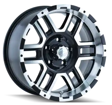 ION Type 179 16x8 / 5x135 BP / 10mm Offset / 87mm Hub Black/Machined Wheel - 179-6835B Price Drop