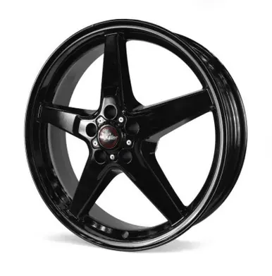 Certified Race Star 92 Drag Star Bracket Racer 20x6 5x115BC 3.20BS Gloss Black Wheel - 92-060446B
