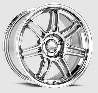 Get Yours Kansei K17X Seven 19x10.5in / 5x114.3 BP / 22mm Offset / 73.1mm Bore - Chrome - K17X-191512+22
