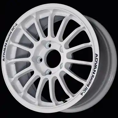 Advan RC-4 15x7.0 / +35 Offset / 5-100 / 63mm Bore / Rally White - YAU5E35DW Popular