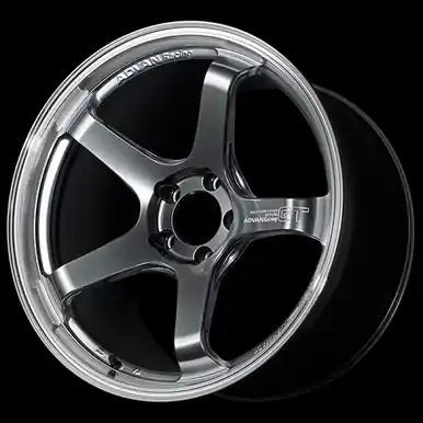 Advan GT Beyond 18X9.5 / +12 Offset / 5-114.3 BC / +12mm Bore / Machining & Hyper Platinum Black - YAQB8J12EMPB Direct From Manufacturer